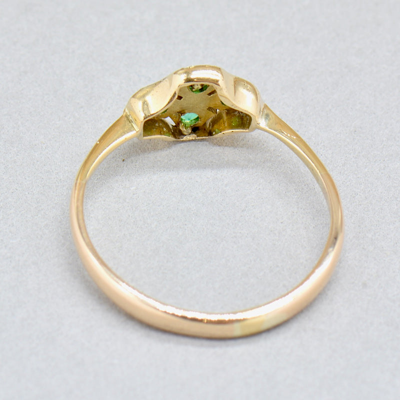 Art Deco 18ct Yellow Gold Four-Leaf Clover Ring