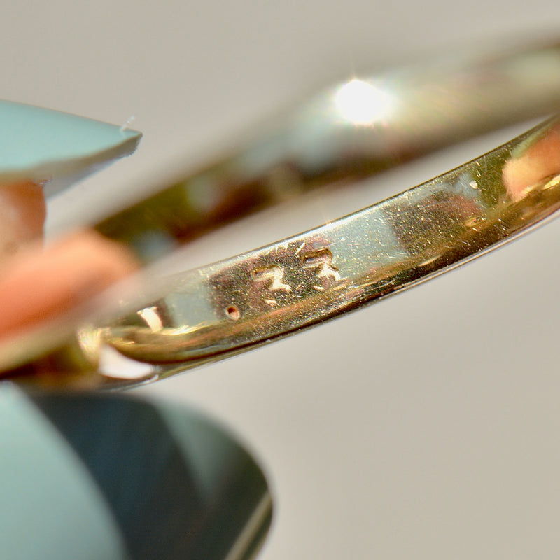 Vintage Brilliant Cut Diamond 18ct Yellow Gold Solitaire Ring (0.33ct)