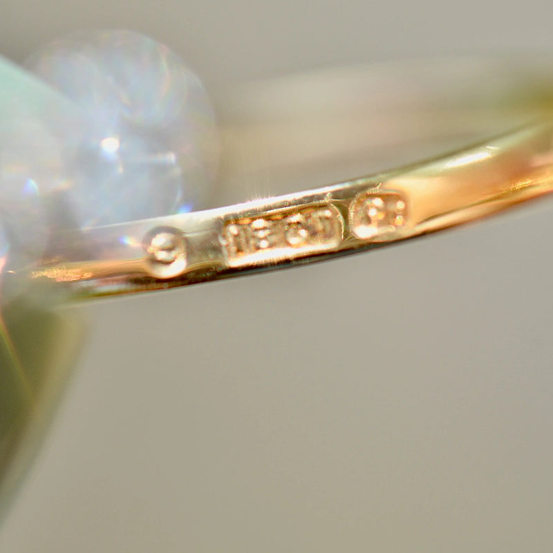 Edwardian Old-Cut Diamonds 18ct Yellow Gold & Platinum Trilogy Engagement Ring (0.42ct)