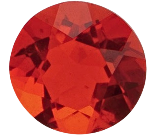 Natural Fire Opal Round 5mm Brilliant Cut
