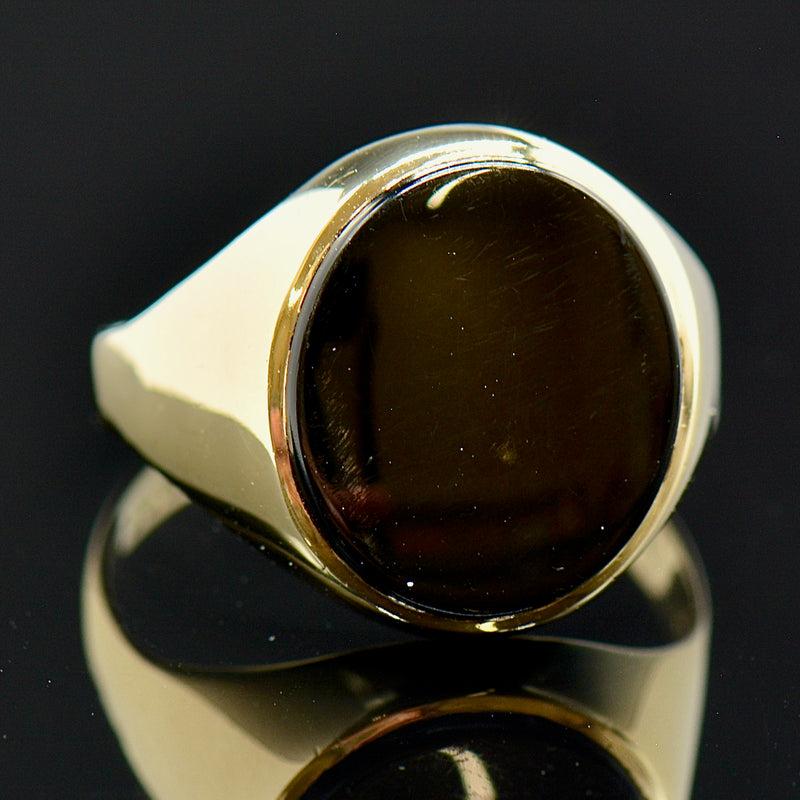 9ct gold black hot sale onyx ring