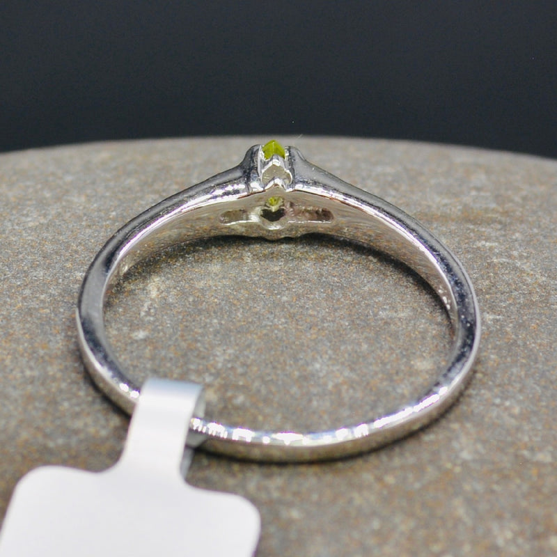 Peridot & Topaz Minimalist Ring