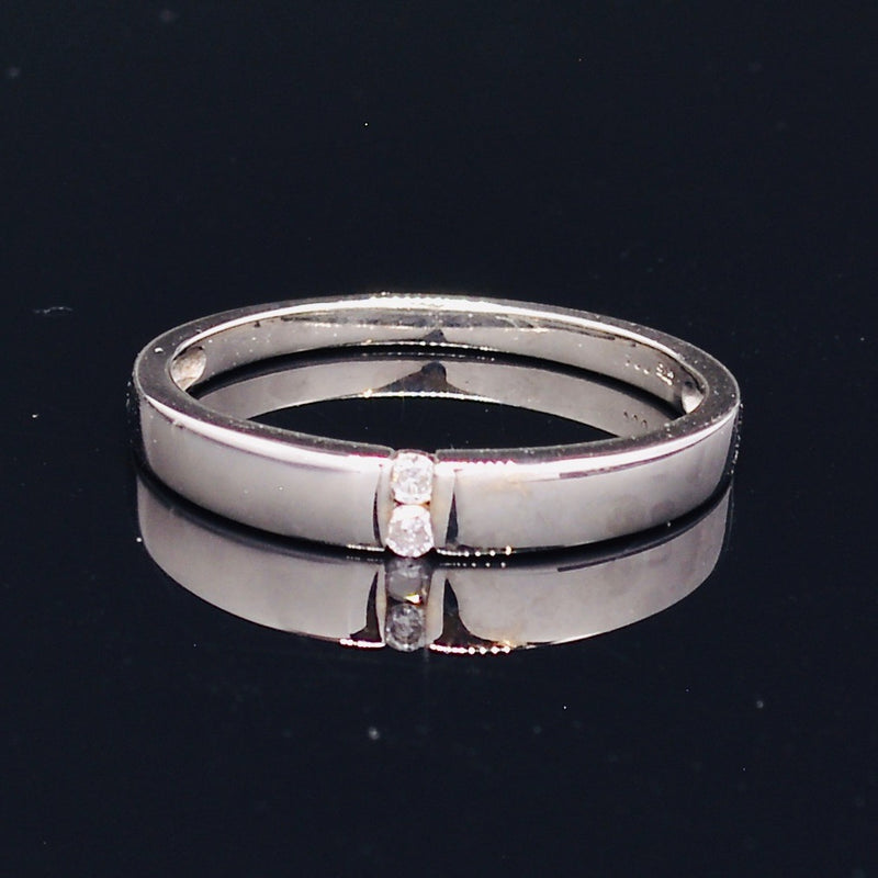 9CT White Gold Diamond Wedding Band