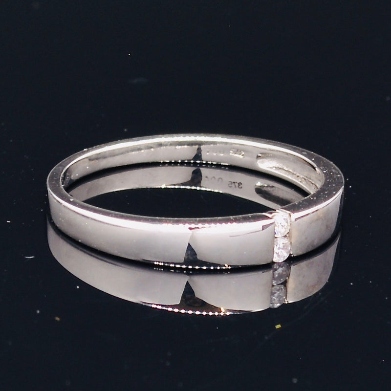 9CT White Gold Diamond Wedding Band