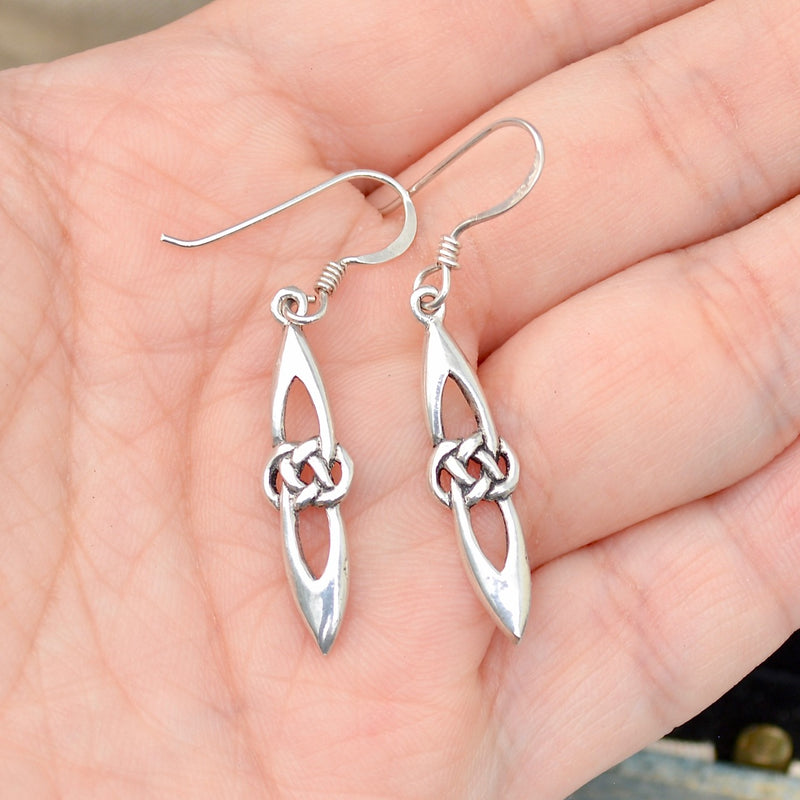 Vintage Celtic Silver Earrings