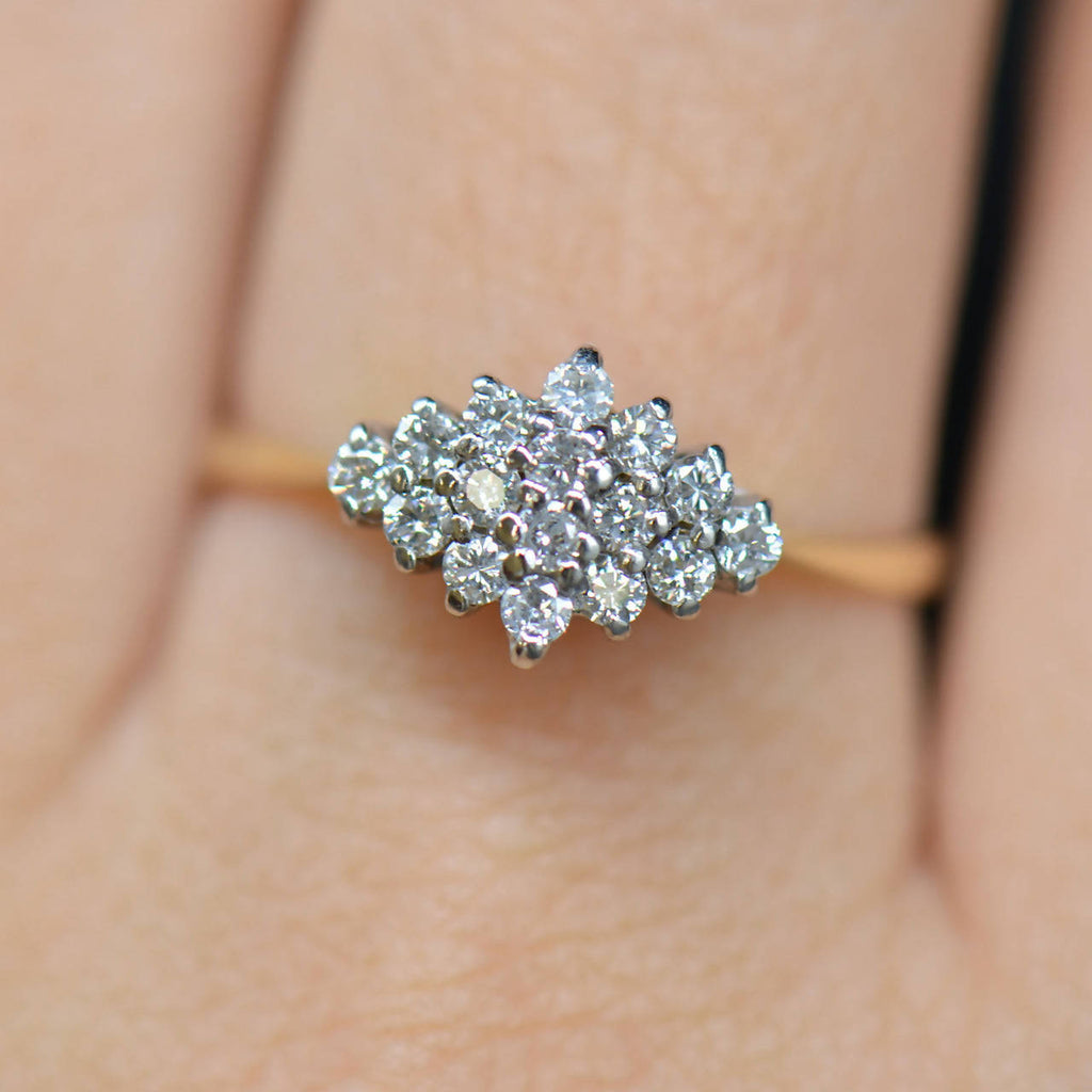 Georgian Style Diamond Cluster Ring | Cry For The Moon